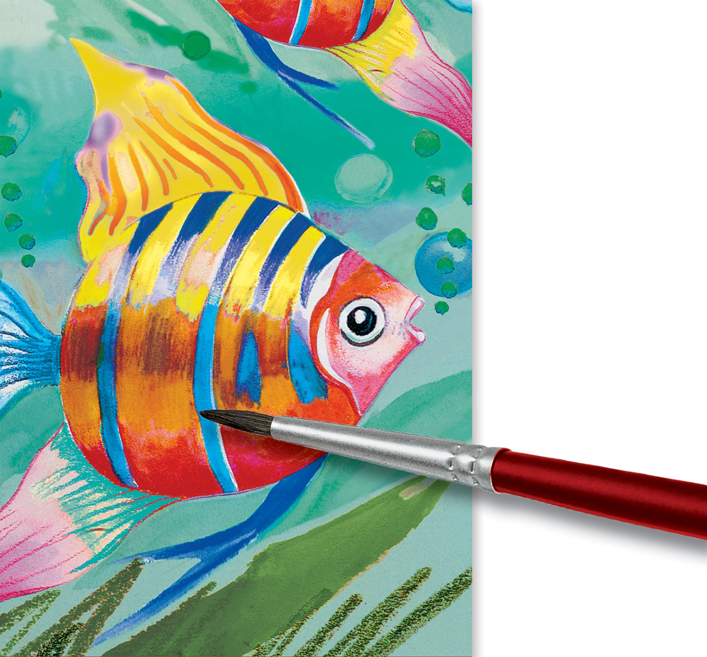 Faber-Castell Watercolor Paint Set with Brush: 12 Washable Watercolors for Kids: Toddler Art Supplies & Painting Set, Arts and Crafts for Kids (Ages 3+) - Image 3