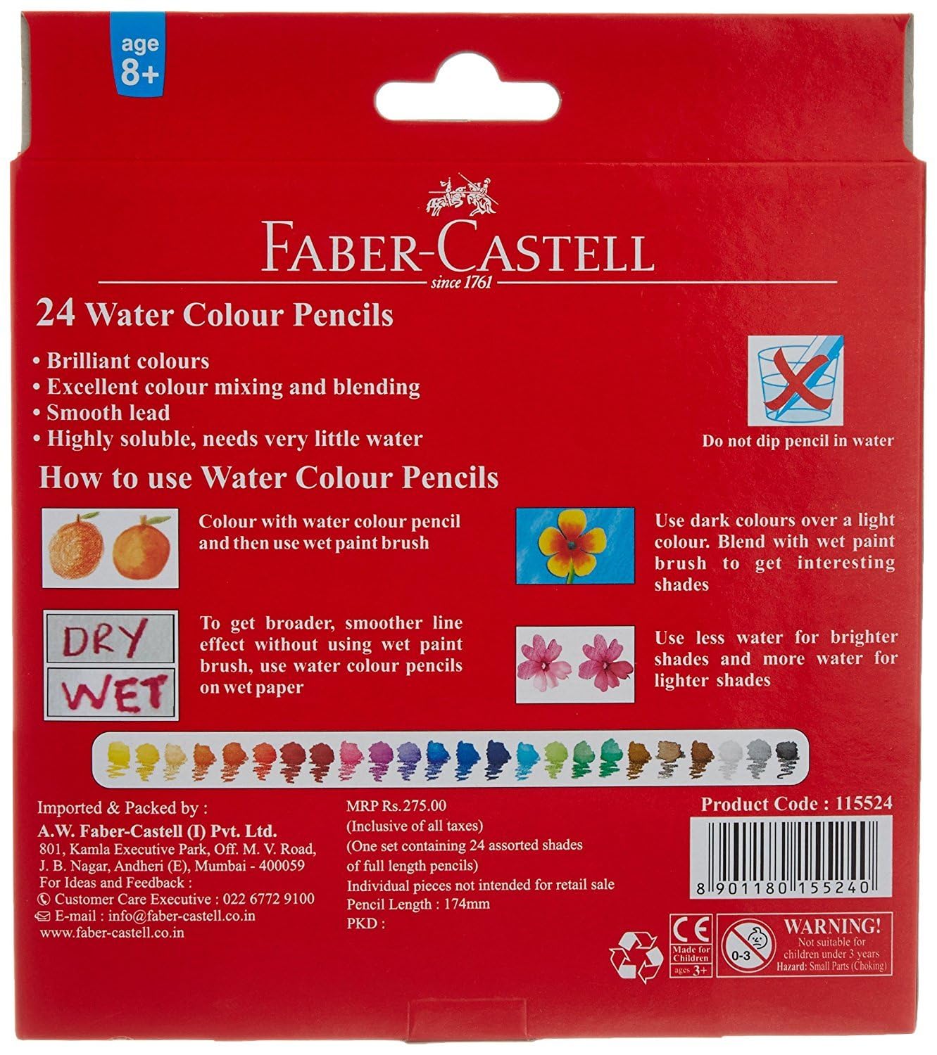Faber-Castell Watercolor Pencils (24 color) Premium Quality Art Supplies Originals - Image 3