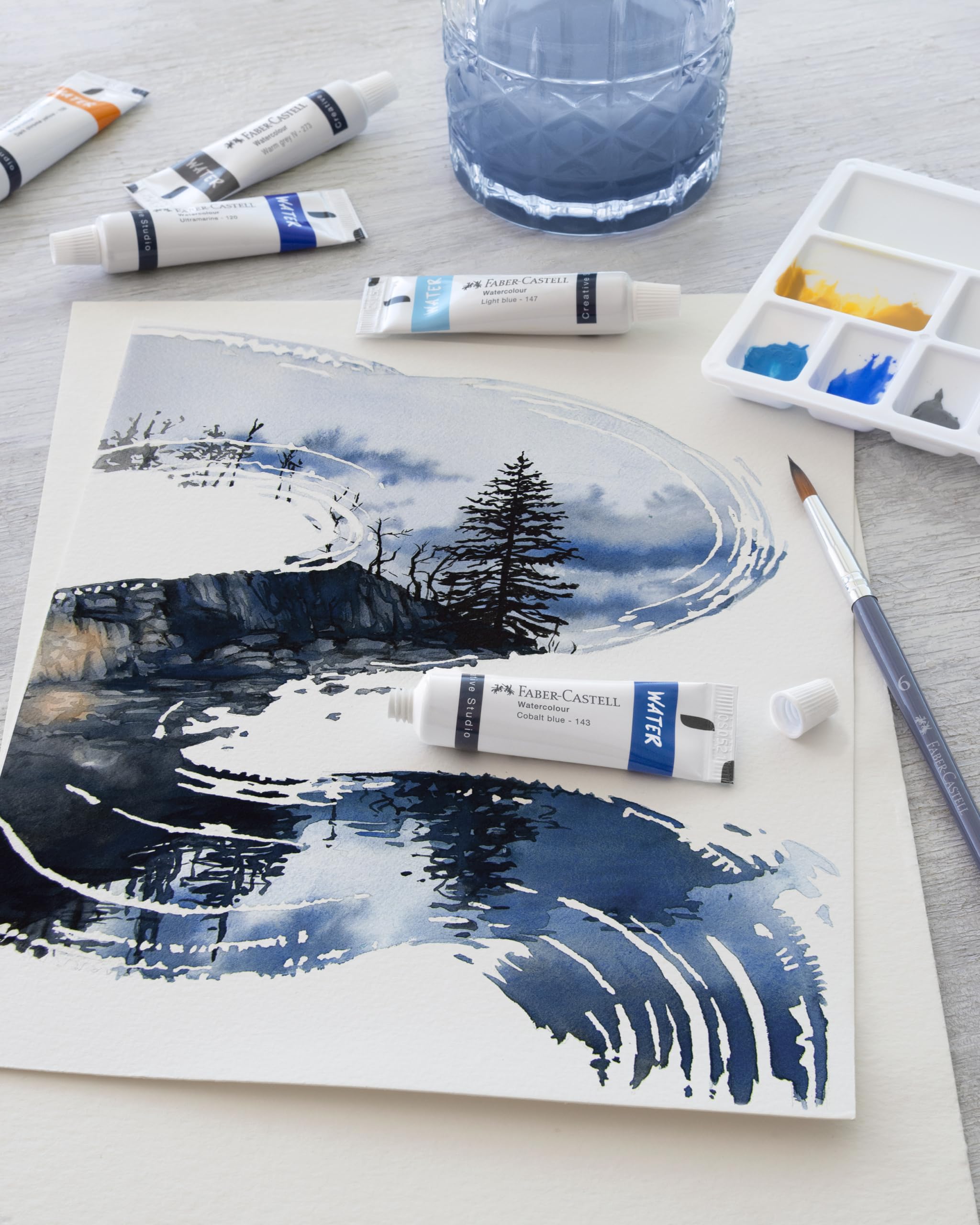 Faber-Castell Watercolour Paints, Multi, Paint Tube, Color Water for Watercolor Artist - Image 4