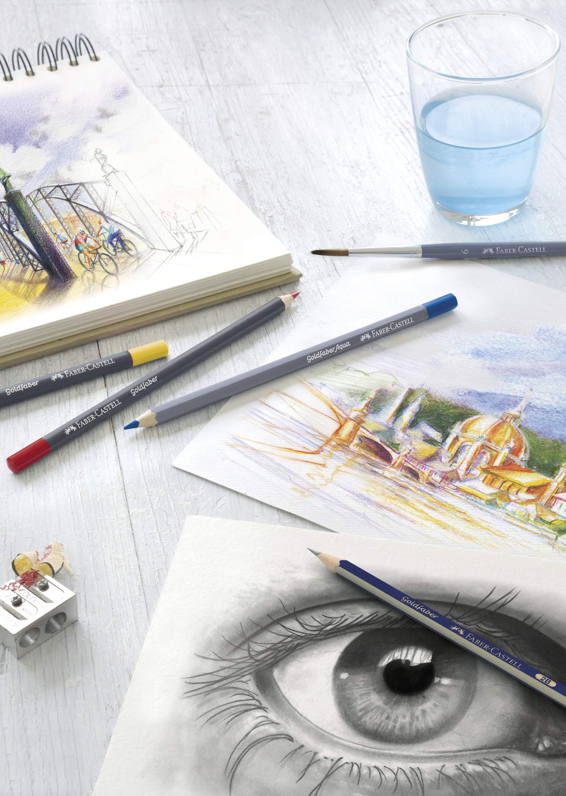 Goldfaber Aqua Watercolour Pencil - 183 Light Yellow Ochre - Image 3