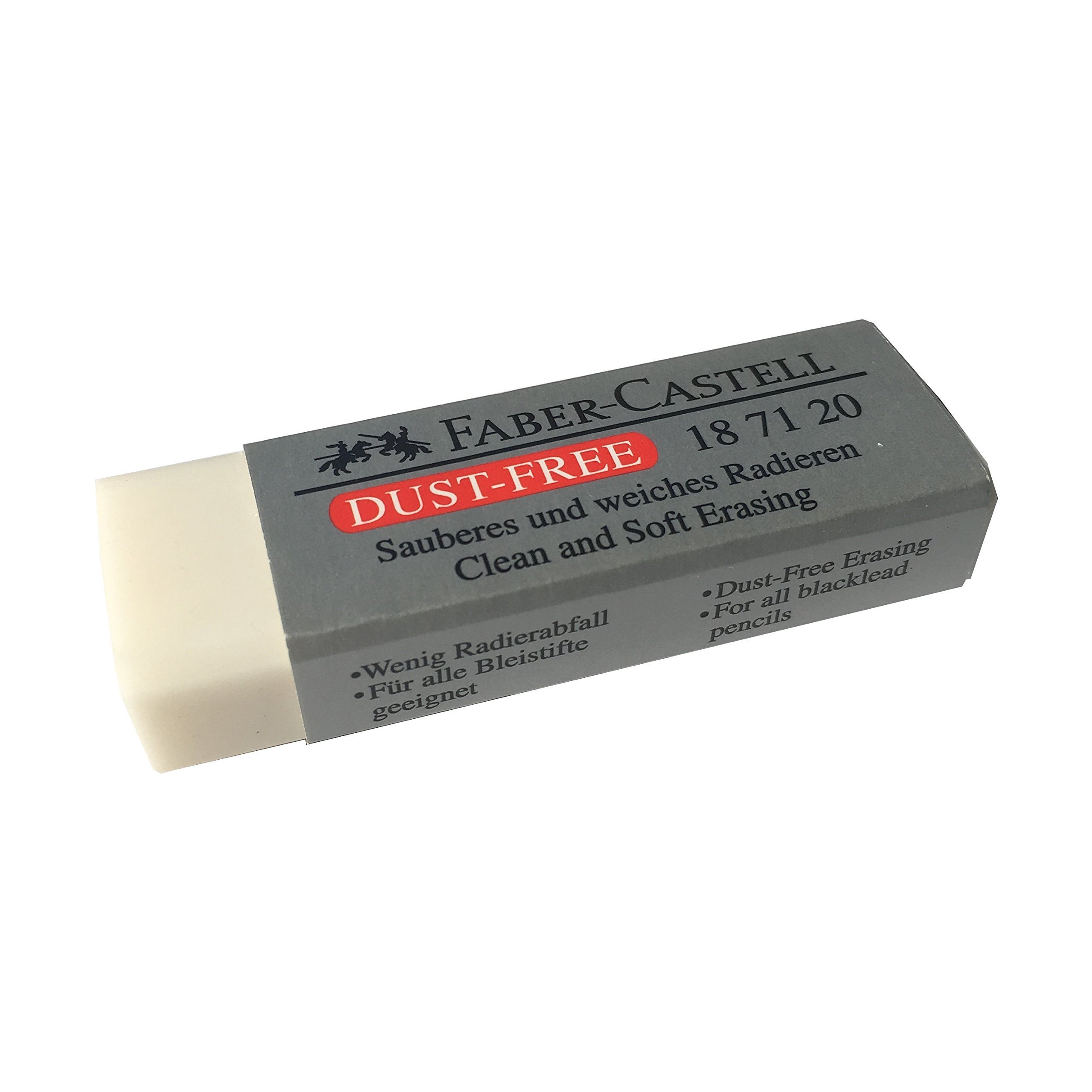 [Pack of 4] Faber-Castell LARGE Eraser Dust Free Clean and Soft Erasing for ART, OFFICE, SCHOOL USE (6.2x2x1.25cm) - Image 4