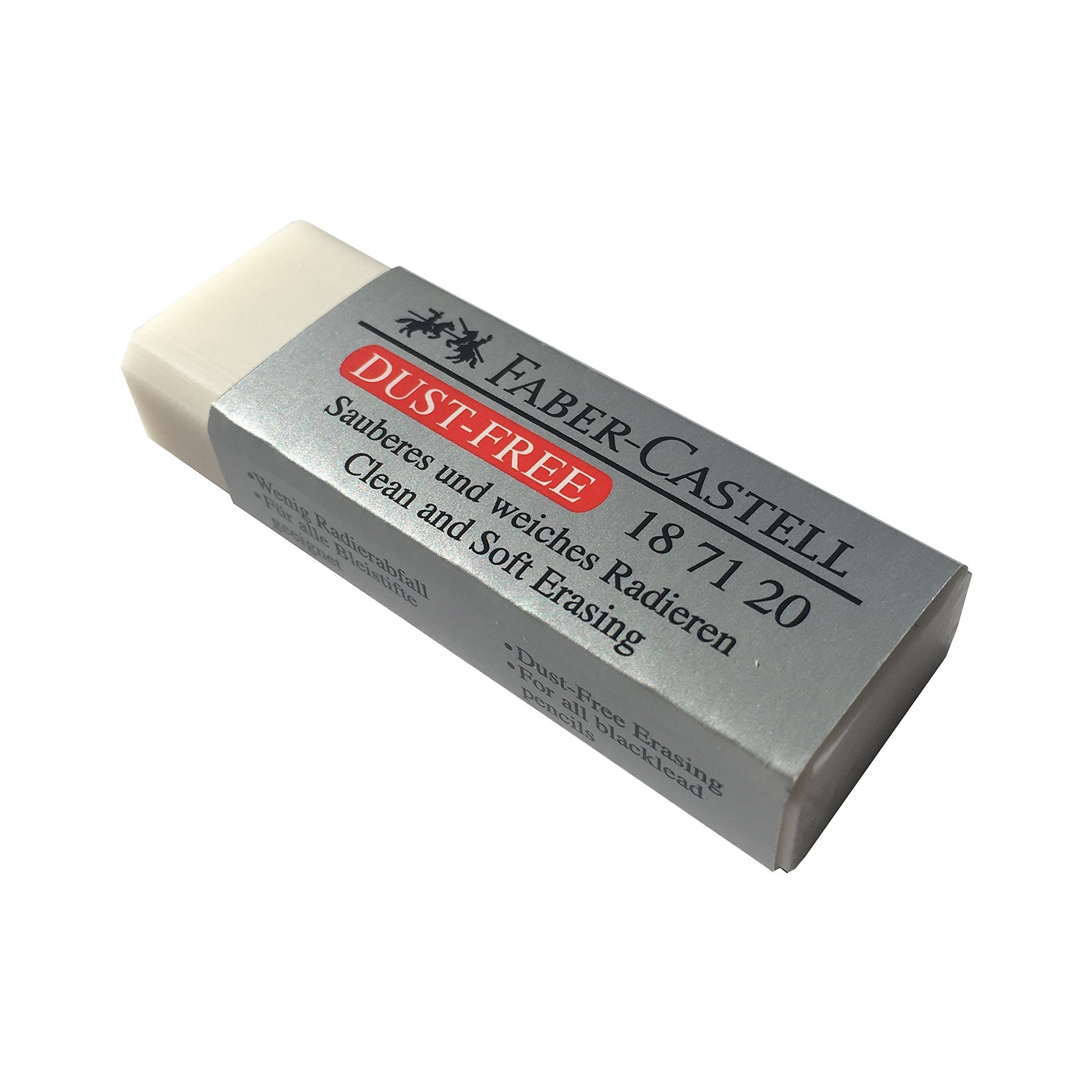 [Pack of 4] Faber-Castell LARGE Eraser Dust Free Clean and Soft Erasing for ART, OFFICE, SCHOOL USE (6.2x2x1.25cm) - Image 5