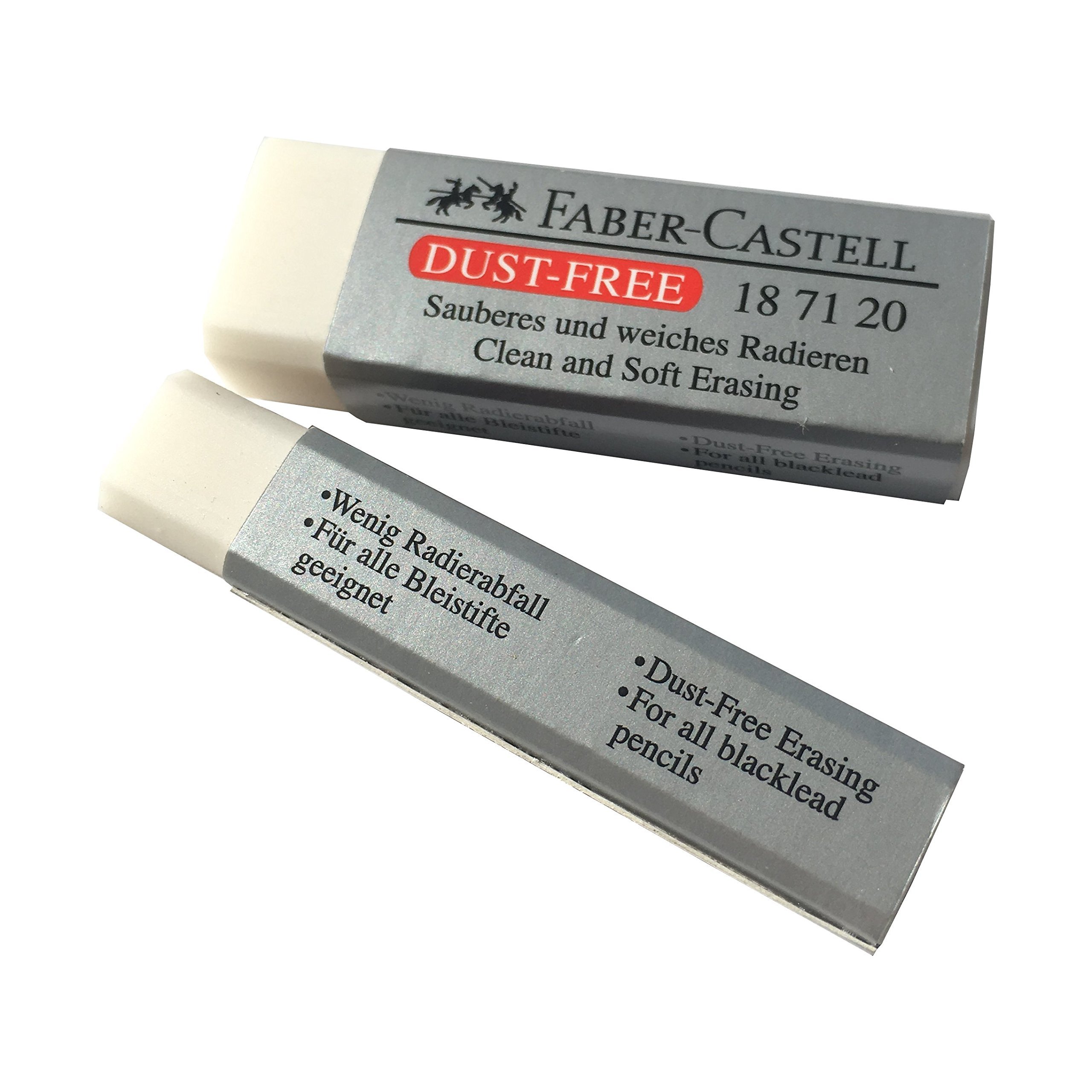 [Pack of 4] Faber-Castell LARGE Eraser Dust Free Clean and Soft Erasing for ART, OFFICE, SCHOOL USE (6.2x2x1.25cm) - Image 6