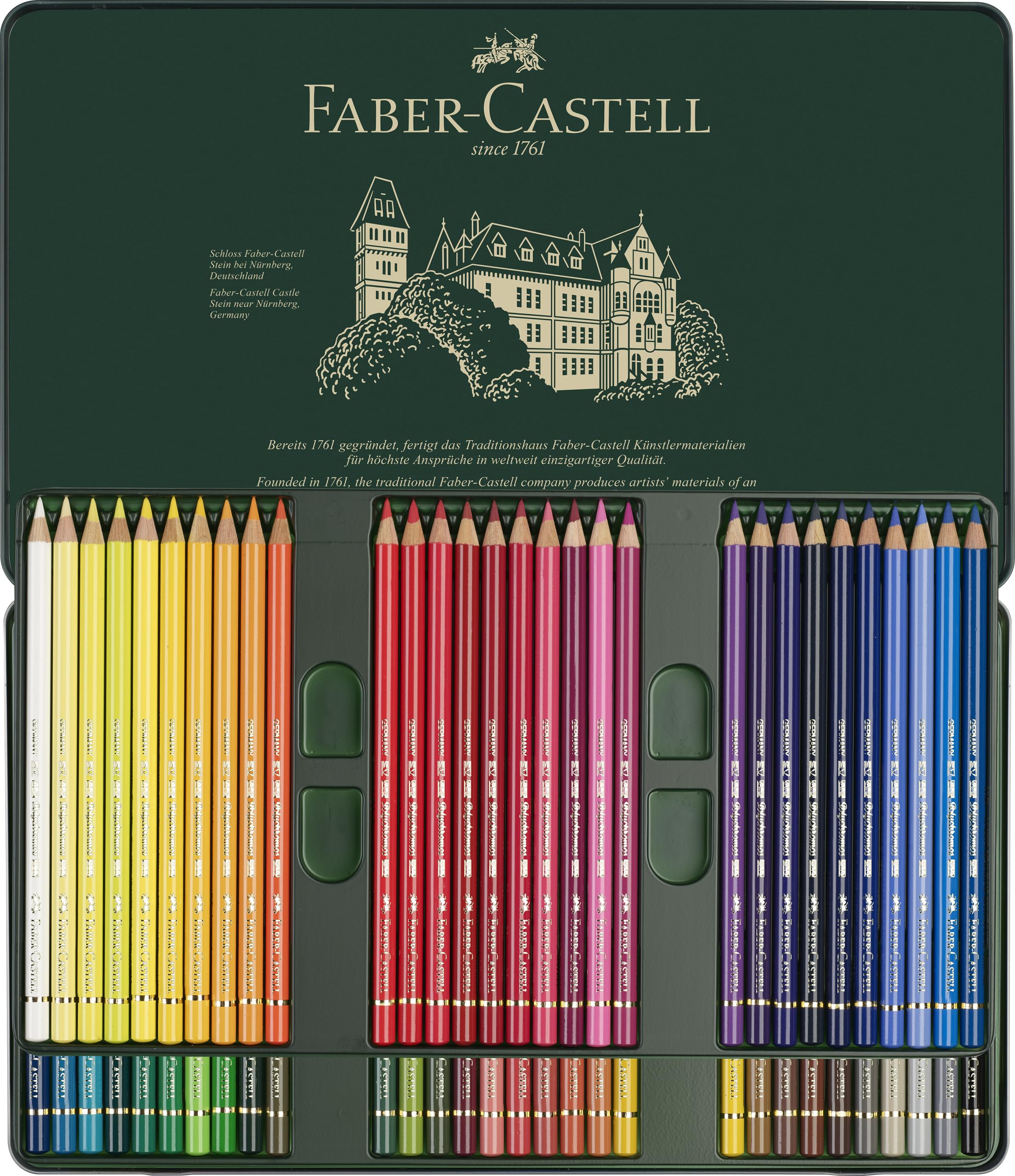 Polychromous Colored Pencil Set In Metal Tin 60pc - Image 4